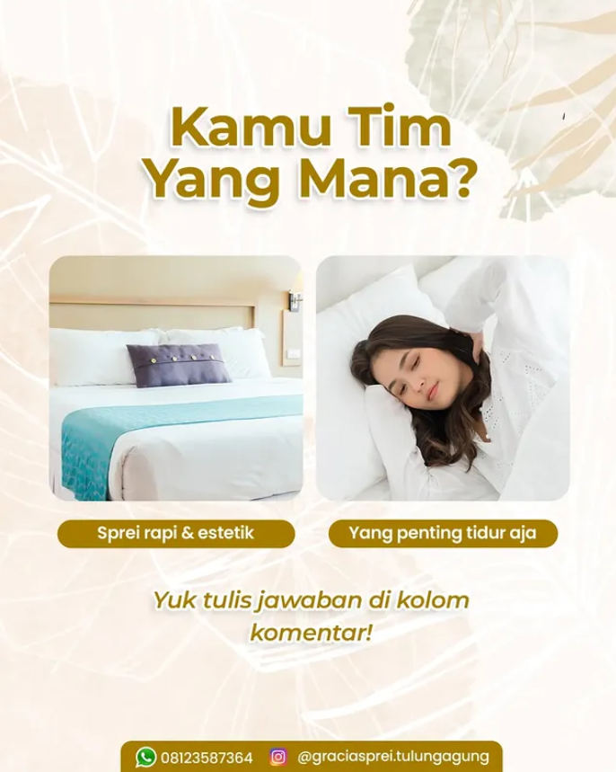 <p>Kasur berantakan bisa buat istirahat ga maksima